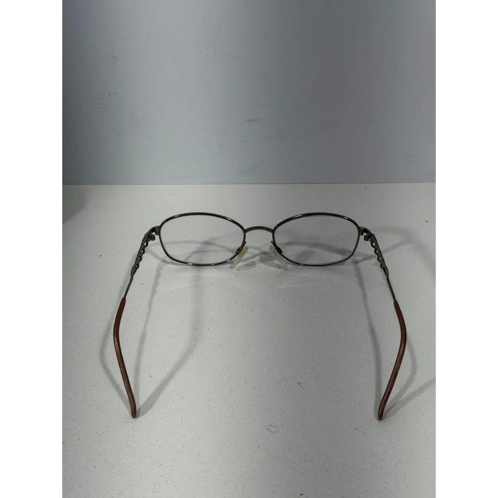 Tura Mod 939 VIO‎ Oval Eyeglasses frames Violet Metal Chain Link 51-17-135 Case